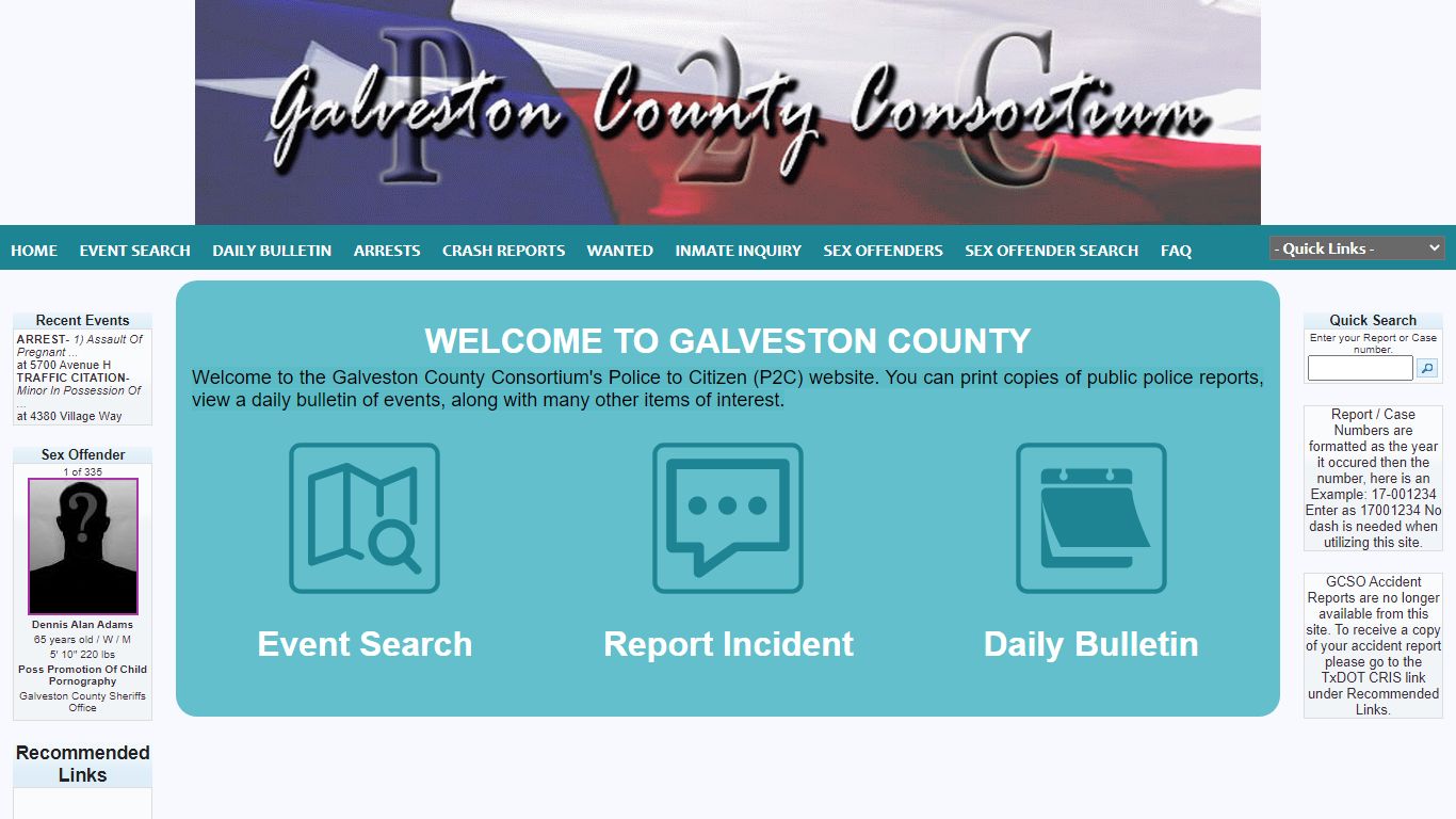 Galveston County Sheriff's Office P2C